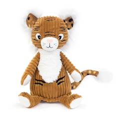 Jouet-Peluche Les Deglingos Tigre Junior 22 cm - Marron - Peluche Douce et Pelucheuse