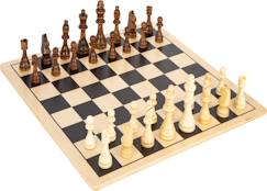 Jouet-Jeu de société - SMALL FOOT - Échecs et Dames XL - Plateau en bois - Pour 2 joueurs - À partir de 6 ans