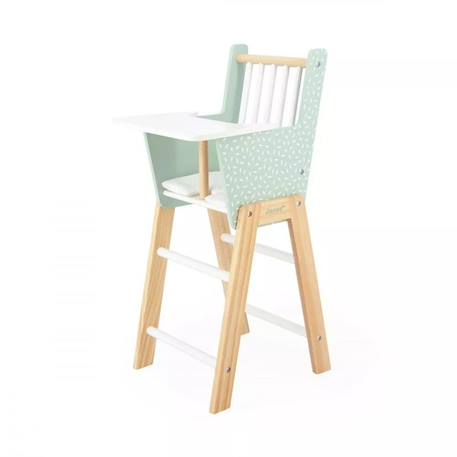 Chaise Haute en Bois JANOD pour Poupons jusqu'à 42 cm - Jouet d'Imitation en Bois FSCTM - Mixte - Dès 3 ans VERT 3 - vertbaudet enfant 