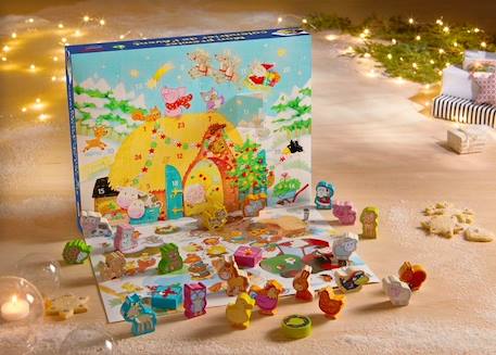 HABA - Mon Premier Calendrier de l’Avent - 24 Pièces en Bois, 24 Chapitres à lire et Décor en 3D - Calendrier Noël pour Enfants BLEU 3 - vertbaudet enfant 