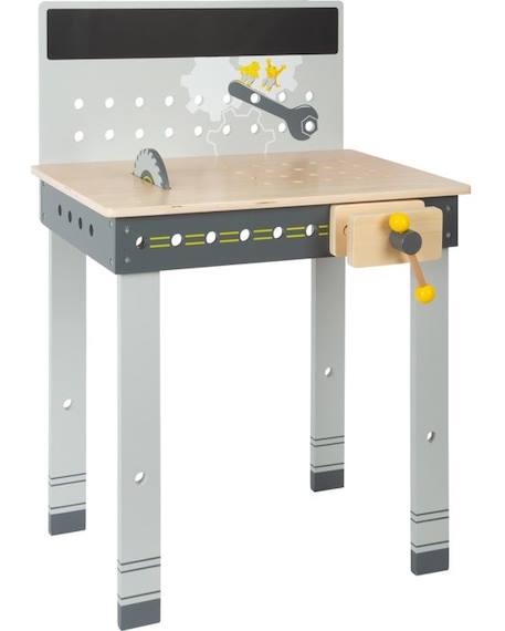 Small Foot workshop Miniwob junior 50 x 72 cm wood grey GRIS 5 - vertbaudet enfant 