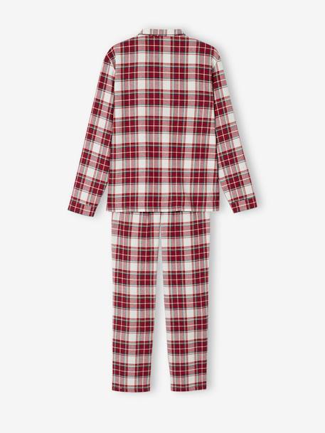 Pyjama homme flanelle Noël carreaux rouge 3 - vertbaudet enfant 