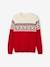 Pull jacquard de Noël adulte capsule famille marine+rouge 6 - vertbaudet enfant 