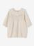 Robe à collerette en tricot bébé beige chiné 1 - vertbaudet enfant 