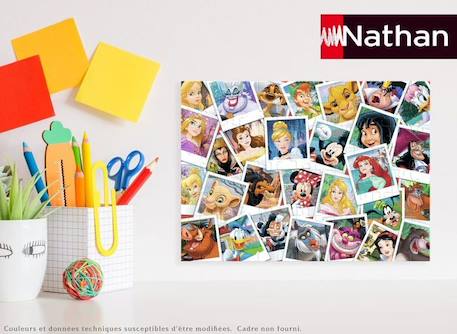 Puzzle 100 pièces Disney - NATHAN - La grande famille - Dessins animés et BD - 36x26 cm BEIGE 3 - vertbaudet enfant 