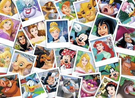 Puzzle 100 pièces Disney - NATHAN - La grande famille - Dessins animés et BD - 36x26 cm BEIGE 4 - vertbaudet enfant 