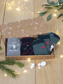 -Coffret de 3 paires de chaussettes de Noël garçon