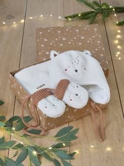 Coffret Noël bébé garçon bonnet + snood + moufles  - vertbaudet enfant