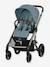 Poussette Tout-Terrain Balios S Lux 2024 - Châssis Noir et Siège Moon Black - CYBEX bleu+bleu nuit 1 - vertbaudet enfant 