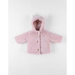 Bébé-Manteau, combipilote, nid d'ange-Manteau-Veste à capuche en Groloudoux®, poudré