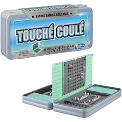 Jouet-Jeux de société-Jeux classiques et de réflexion-Touché coulé, Bataille Navale, Jeu de societe Road Trip, Jeu de Voyage, Hasbro Gaming, Dès 7 ans