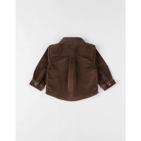 Chemise en velours côtelé MARRON 2 - vertbaudet enfant 