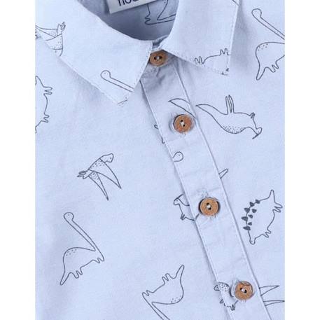 Chemise chambray dinos à manches courtes BLEU 3 - vertbaudet enfant 