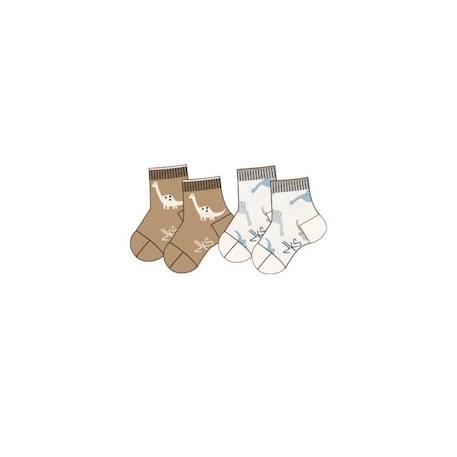 Set de 2 paires de chaussettes en tricot BLEU 1 - vertbaudet enfant 