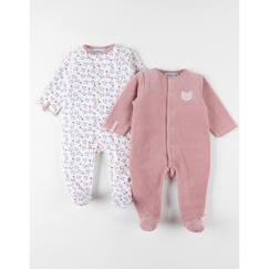 Bébé-Pyjama, surpyjama-Set de 2 Pyjamas bébé, Velours