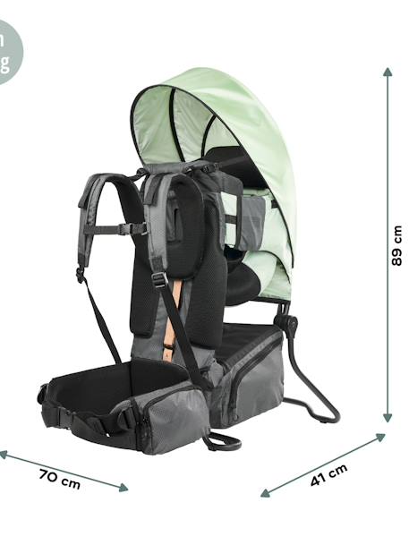 Porte-bébé randonnée MOOV & HIKE BABYMOOV vert 3 - vertbaudet enfant 