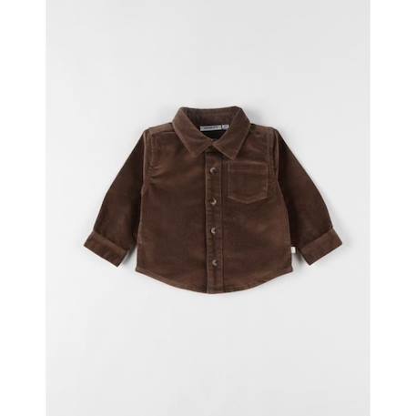 Chemise en velours côtelé MARRON 1 - vertbaudet enfant 