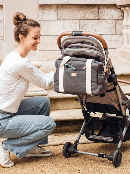 Sac à langer Paris BEABA Art line+Brick+Dusty pink+gris chiné+Pearl grey+Sage green 12 - vertbaudet enfant 