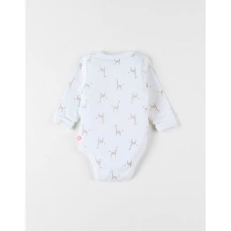 Body croisé girafes blanc BLANC 2 - vertbaudet enfant 