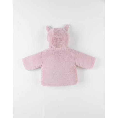 Veste à capuche en Groloudoux®, poudré ROSE 2 - vertbaudet enfant 