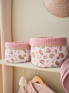 Chambre et rangement-Lot de 2 petits paniers de rangement réversibles Folk