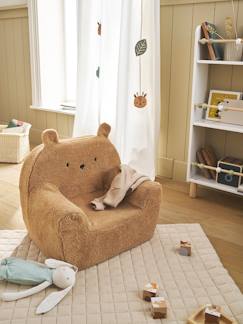 Chambre et rangement-Chambre-Fauteuil en mousse et sherpa Ourson