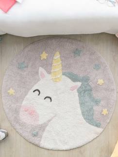 Linge de maison et décoration-Décoration-Tapis coton lavable Licorne Believe in yourself LORENA CANALS