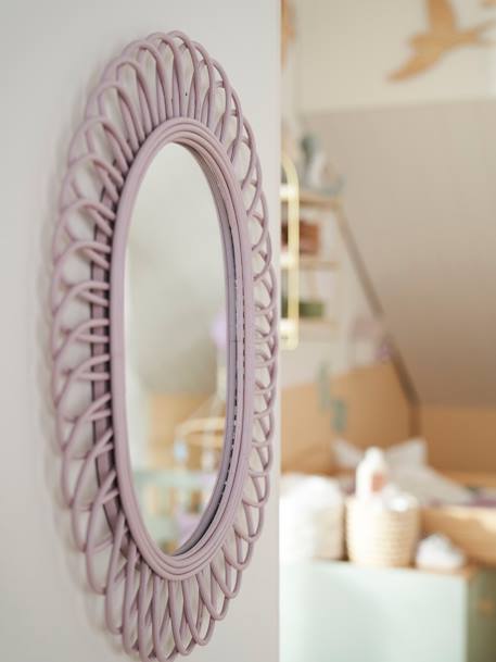 Miroir ovale en rotin DOUCE PROVENCE violet 1 - vertbaudet enfant 