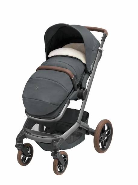 MAXI-COSI Chancelière 2 en 1 pour poussette, tissu polaire, Twillic Graphite GRIS 4 - vertbaudet enfant 