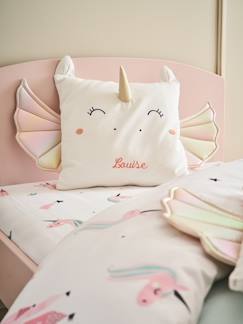 -Coussin carré licorne personnalisable