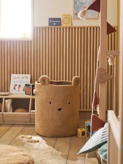 Chambre et rangement-Rangement-Bac, boite, panier de rangement-Panier de rangement XL en sherpa Ourson