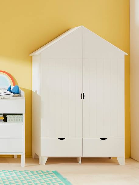 Armoire 2 portes Holidays XL blanc 1 - vertbaudet enfant 