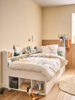 Chambre et rangement-Chambre-Lit plateforme enfant avec rangements BASEO