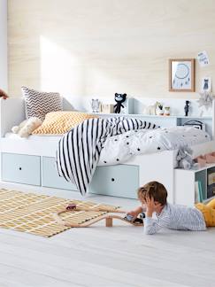 Chambre et rangement-Lit plateforme enfant avec rangements BASEO