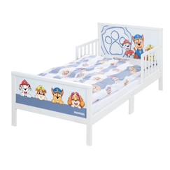 Lit Enfant 2-7 Ans avec Barrières de Protection + Parure de Lit ROBA Pat'Patrouille - Blanc - 70x140 cm  - vertbaudet enfant