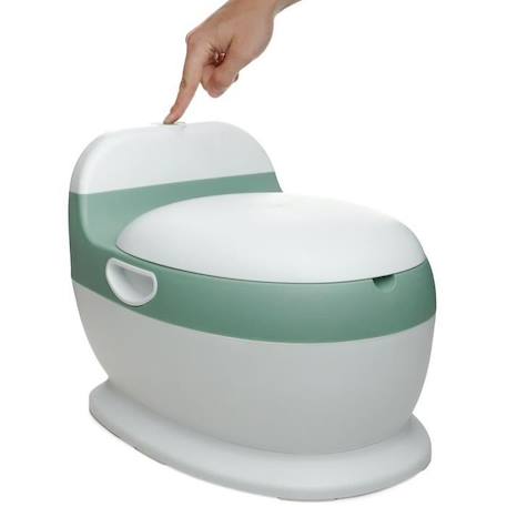 Mini toilette - THERMOBABY - Vert Sauge - Confortable avec bruit de chasse d'eau VERT 3 - vertbaudet enfant 