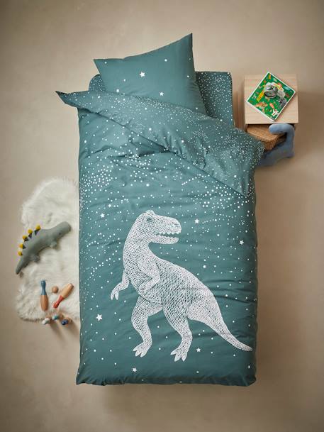 Drap-housse enfant GRAPHIC DINO vert 2 - vertbaudet enfant 