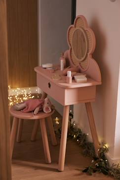 Chambre et rangement-Chambre-Coiffeuse cannage + accessoires en bois FSC®