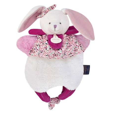 Doudou lapin Amusette 3 EN 1 ROSE 1 - vertbaudet enfant 