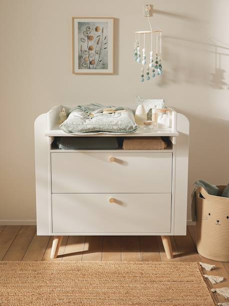 Commode à langer LIGNE CONFETTI blanc 1 - vertbaudet enfant 