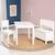 Table d'Activités pour Enfant en Bois Massif - ROBA - 51 x 66 x 50 cm - Plateau Laqué Blanc BLANC 4 - vertbaudet enfant 