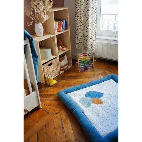 Tapis de parc - DOMIVA - AU FIL DE L'EAU - 100x100 cm BLEU 2 - vertbaudet enfant 