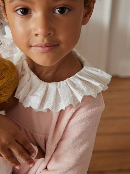 Pyjama de Noël en velours fille rose poudré 9 - vertbaudet enfant 