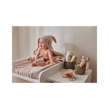 Cape de bain éponge - Moka - beige BEIGE 2 - vertbaudet enfant 