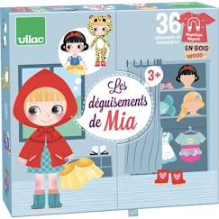 Jouet-Poupons et poupées-Loisirs créatifs - VILAC - Les déguisements de Mia - Coffret créatif avec poupée à habiller