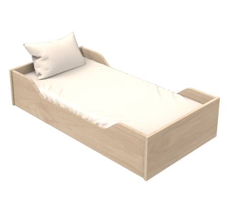 Lit évolutif 140x70 - Little Big Bed en bois décor chêne suave BEIGE 2 - vertbaudet enfant 