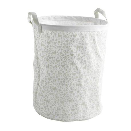 Panier de rangement 31x39x31cm en coton blanc BLANC 1 - vertbaudet enfant 