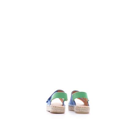 PARE GABIA Sandales Doris bleu BLEU+ROSE 3 - vertbaudet enfant 