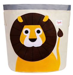 Chambre et rangement-Sac à jouets Lion 3 Sprouts Jaune