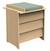 Commode 3 tiroirs façades inclinées en bois décor chêne miel - Cannelle MARRON 2 - vertbaudet enfant 